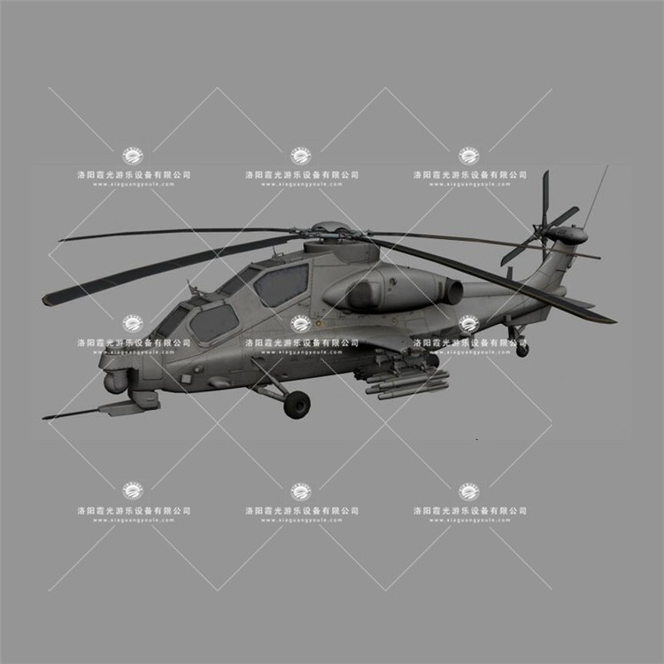 江北武装直升机3D模型